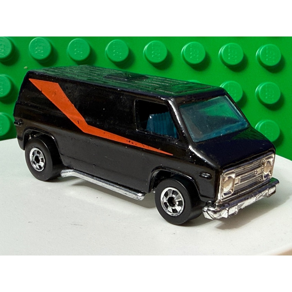 Hot Wheels Super Van 1974 Black with Orange Stripe Vintage Diecast Malaysia